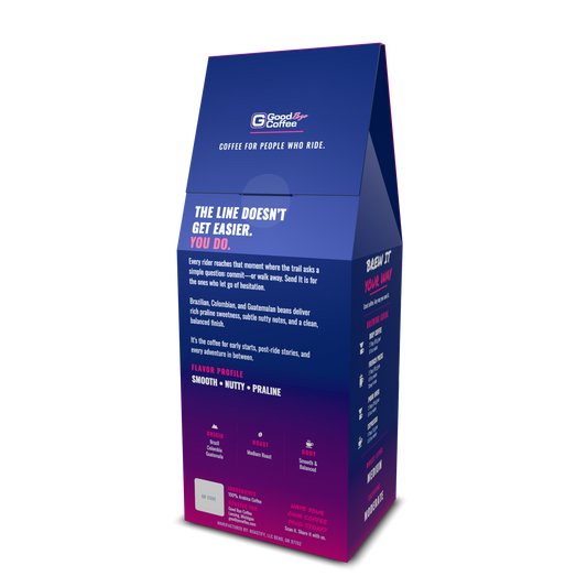 Send It medium roast coffee, 12 oz bag, front – Goodbye Coffee