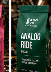 Analog Ride decaf coffee bag